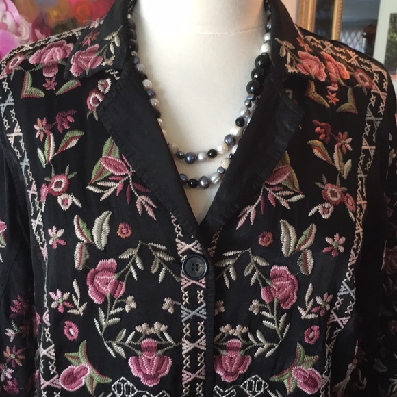 Johnny Was Maroni Satin Jacket - Picture 4 of 7